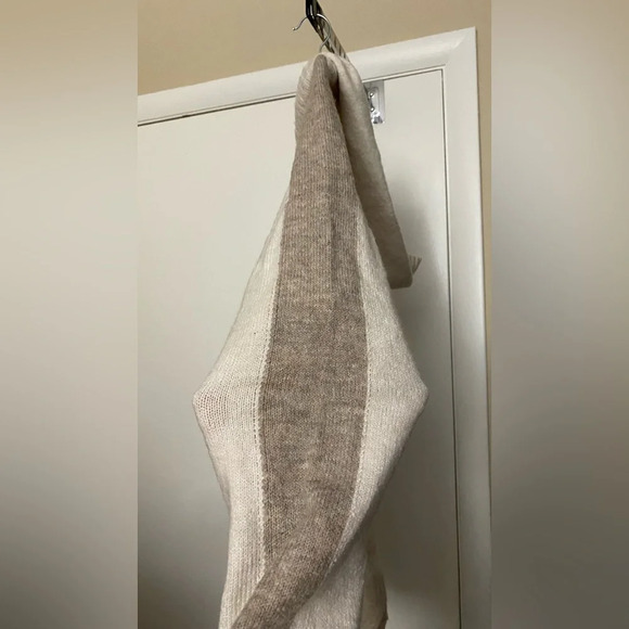 NWT Stitchdrop Womens Racing Stripe Hoodie Sweater XL Venti Latte - Picture 9 of 9